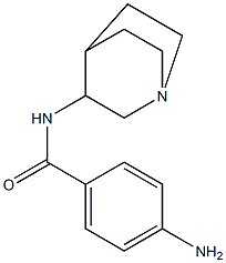 4-amino-N-1-azabicyclo[2.2.2]oct-3-ylbenzamide Struktur