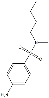 4-amino-N-butyl-N-methylbenzene-1-sulfonamide Struktur