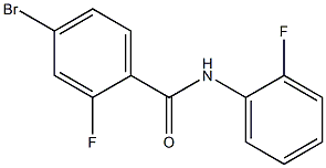 4-bromo-2-fluoro-N-(2-fluorophenyl)benzamide Struktur