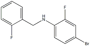 4-bromo-2-fluoro-N-[(2-fluorophenyl)methyl]aniline Struktur