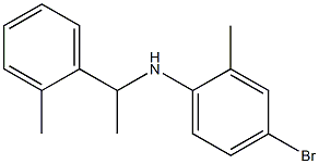 4-bromo-2-methyl-N-[1-(2-methylphenyl)ethyl]aniline Struktur