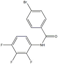 4-bromo-N-(2,3,4-trifluorophenyl)benzamide Struktur