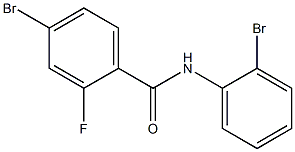 4-bromo-N-(2-bromophenyl)-2-fluorobenzamide Struktur