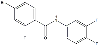 4-bromo-N-(3,4-difluorophenyl)-2-fluorobenzamide Struktur