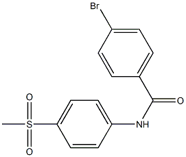 4-bromo-N-(4-methanesulfonylphenyl)benzamide Struktur