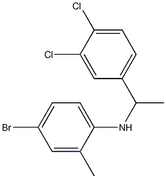 4-bromo-N-[1-(3,4-dichlorophenyl)ethyl]-2-methylaniline Struktur