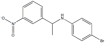 4-bromo-N-[1-(3-nitrophenyl)ethyl]aniline Struktur