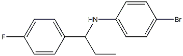 4-bromo-N-[1-(4-fluorophenyl)propyl]aniline Struktur