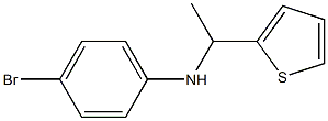 4-bromo-N-[1-(thiophen-2-yl)ethyl]aniline Struktur