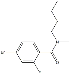 4-bromo-N-butyl-2-fluoro-N-methylbenzamide Struktur