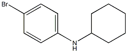 4-bromo-N-cyclohexylaniline Struktur