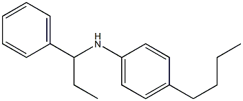 4-butyl-N-(1-phenylpropyl)aniline Struktur