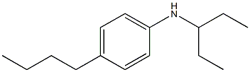 4-butyl-N-(pentan-3-yl)aniline Struktur