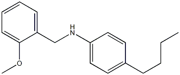 4-butyl-N-[(2-methoxyphenyl)methyl]aniline Struktur