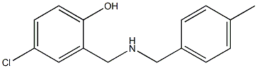 4-chloro-2-({[(4-methylphenyl)methyl]amino}methyl)phenol Struktur