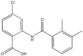 4-chloro-2-[(2,3-dimethylbenzene)amido]benzoic acid Struktur