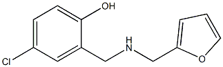 4-chloro-2-{[(2-furylmethyl)amino]methyl}phenol Struktur