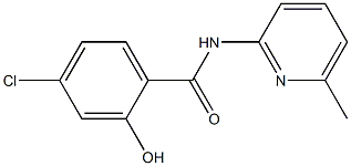 4-chloro-2-hydroxy-N-(6-methylpyridin-2-yl)benzamide Struktur