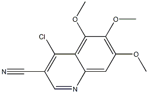 4-chloro-5,6,7-trimethoxyquinoline-3-carbonitrile Struktur