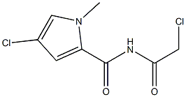 4-chloro-N-(2-chloroacetyl)-1-methyl-1H-pyrrole-2-carboxamide Struktur