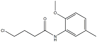 4-chloro-N-(2-methoxy-5-methylphenyl)butanamide Struktur