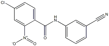 4-chloro-N-(3-cyanophenyl)-2-nitrobenzamide Struktur