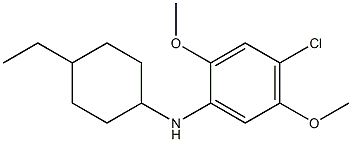 4-chloro-N-(4-ethylcyclohexyl)-2,5-dimethoxyaniline Struktur