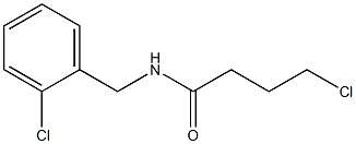 4-chloro-N-[(2-chlorophenyl)methyl]butanamide Struktur