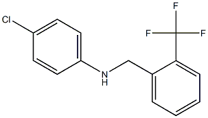 4-chloro-N-{[2-(trifluoromethyl)phenyl]methyl}aniline Struktur