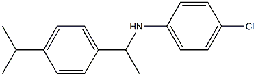 4-chloro-N-{1-[4-(propan-2-yl)phenyl]ethyl}aniline Struktur