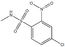 4-chloro-N-methyl-2-nitrobenzene-1-sulfonamide Struktur