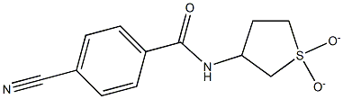 4-cyano-N-(1,1-dioxidotetrahydrothien-3-yl)benzamide Struktur