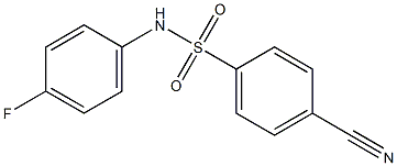 4-cyano-N-(4-fluorophenyl)benzenesulfonamide Struktur