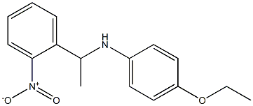 4-ethoxy-N-[1-(2-nitrophenyl)ethyl]aniline Struktur