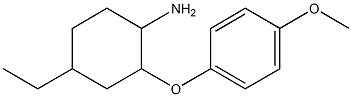 4-ethyl-2-(4-methoxyphenoxy)cyclohexanamine Struktur