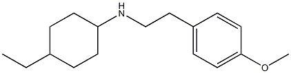 4-ethyl-N-[2-(4-methoxyphenyl)ethyl]cyclohexan-1-amine Struktur