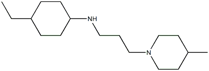 4-ethyl-N-[3-(4-methylpiperidin-1-yl)propyl]cyclohexan-1-amine Struktur