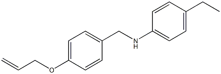 4-ethyl-N-{[4-(prop-2-en-1-yloxy)phenyl]methyl}aniline Struktur