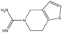 4H,5H,6H,7H-thieno[3,2-c]pyridine-5-carboximidamide Struktur