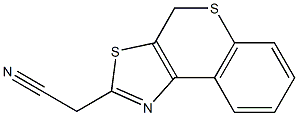 4H-thiochromeno[4,3-d][1,3]thiazol-2-ylacetonitrile Struktur