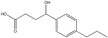 4-hydroxy-4-(4-propylphenyl)butanoic acid Struktur