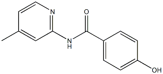 4-hydroxy-N-(4-methylpyridin-2-yl)benzamide Struktur