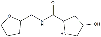 4-hydroxy-N-(oxolan-2-ylmethyl)pyrrolidine-2-carboxamide Struktur