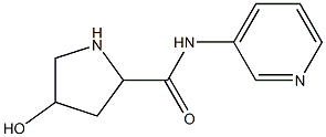 4-hydroxy-N-(pyridin-3-yl)pyrrolidine-2-carboxamide Struktur