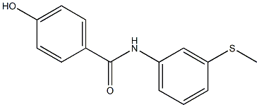 4-hydroxy-N-[3-(methylsulfanyl)phenyl]benzamide Struktur