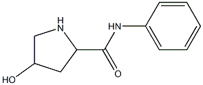 4-hydroxy-N-phenylpyrrolidine-2-carboxamide Struktur