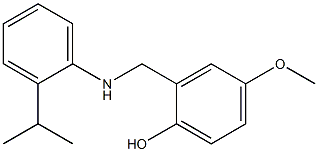 4-methoxy-2-({[2-(propan-2-yl)phenyl]amino}methyl)phenol Struktur