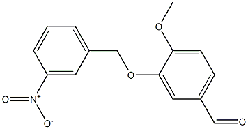 4-methoxy-3-[(3-nitrobenzyl)oxy]benzaldehyde Struktur