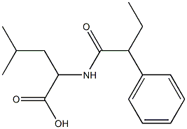 4-methyl-2-(2-phenylbutanamido)pentanoic acid Struktur