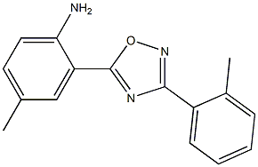 4-methyl-2-[3-(2-methylphenyl)-1,2,4-oxadiazol-5-yl]aniline Struktur